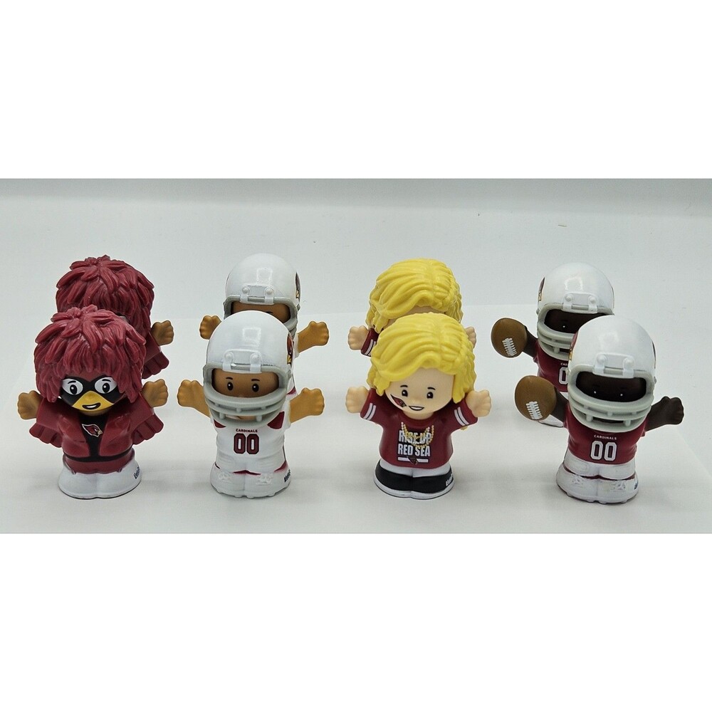 Fisher Price Little People Collector NFL Arizona Cardinals 2 Sets Of 4 Football